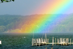 Our Dock with a Rainbow...